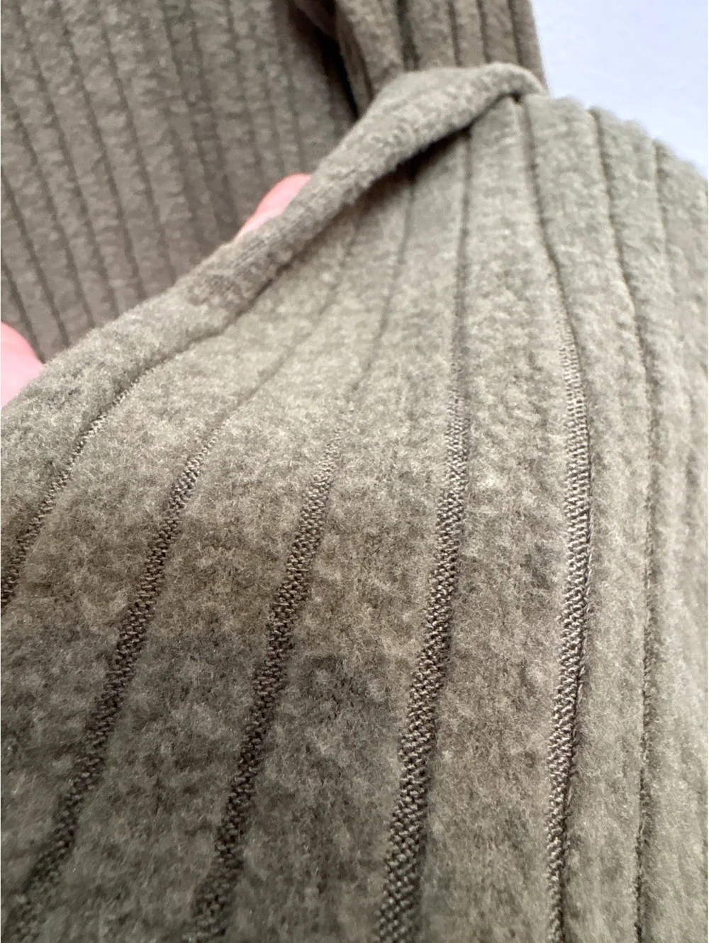 SHEIN Olive Green Ribbed Knit Long Sleeve Sweater Dress Size M